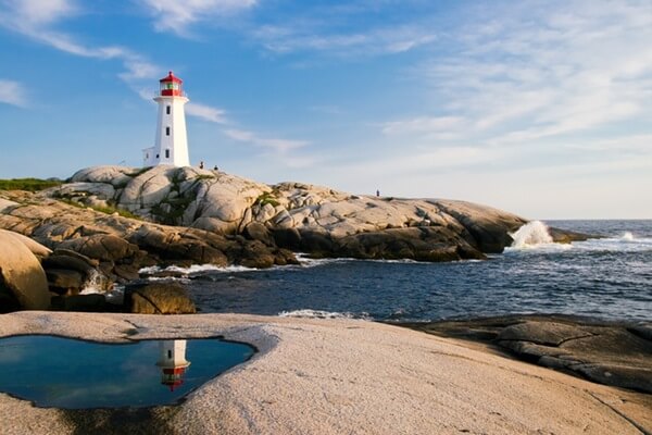 Lighthouse, standard post with a single image